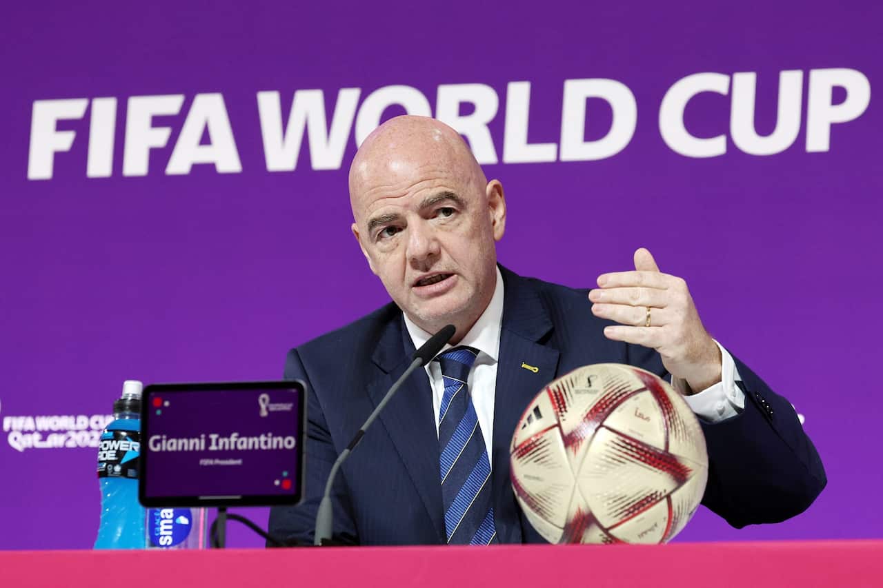 Qatar: FIFA President Infantino gives final press conference in Qatar