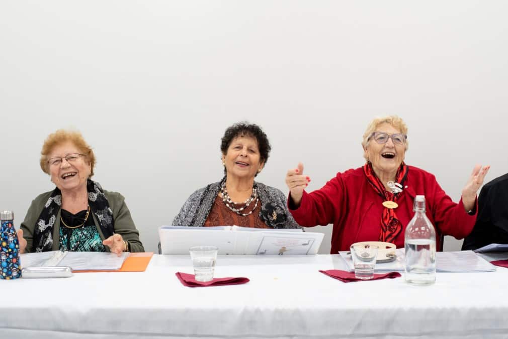 Alcune partecipanti del coro.