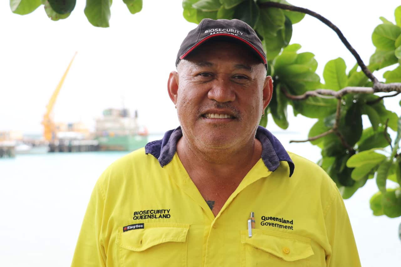 Michael Zitha says the warty pests can easily hide on vessels and be transported. Pic by Carli Willis.