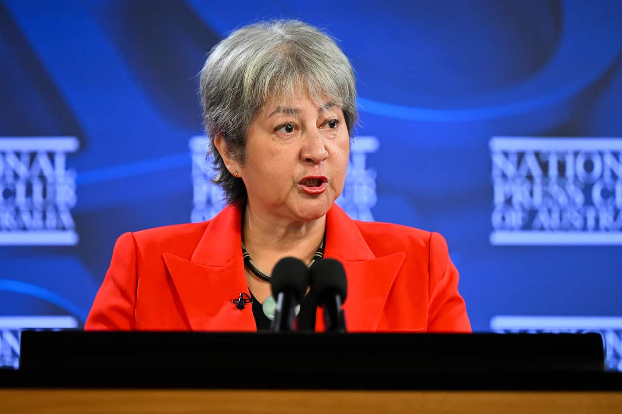 British High Commissioner to Australia Vicki Treadell addresses the National Press Club in Canberra.