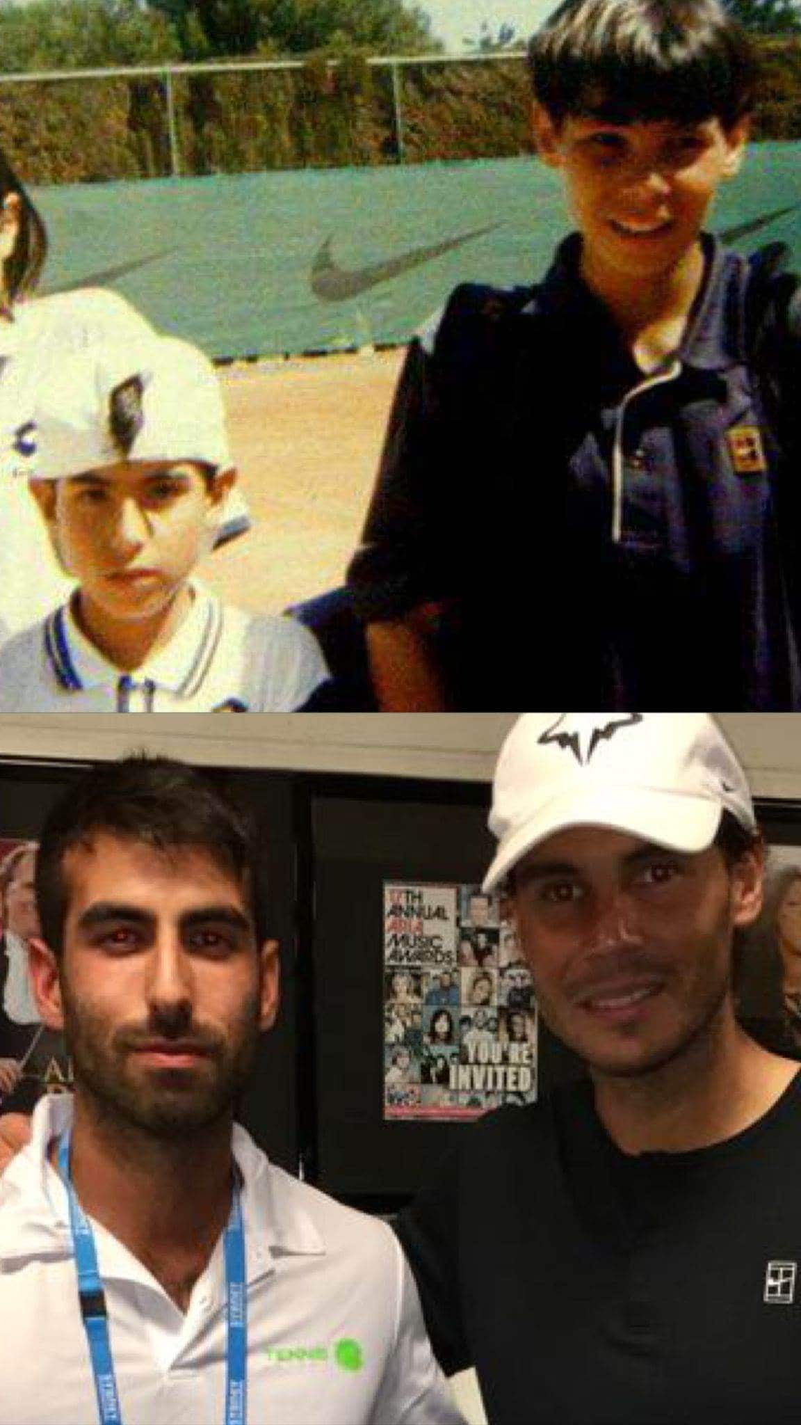 Andy Gómez y Rafael Nadal