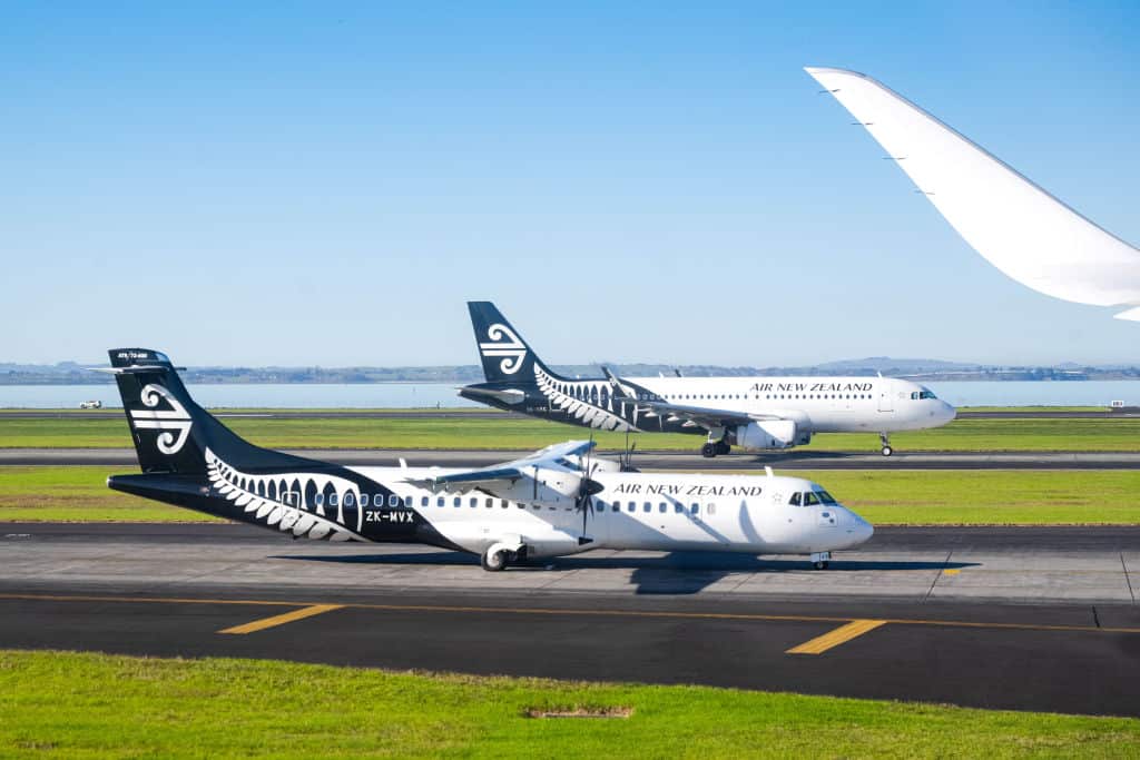 Two Air New Zealand planes