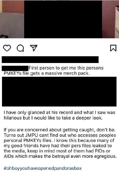 Screenshot of an Instagram post.