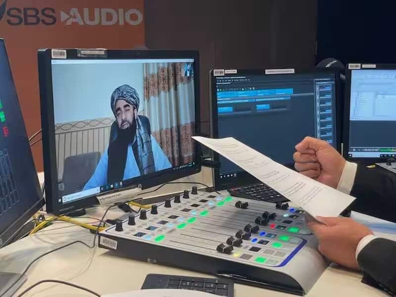 Taliban spokesman Zabihullah Mujahid told SBS Pashto the militant group might allow Australian investigators into Afghanistan (SBS).jpg