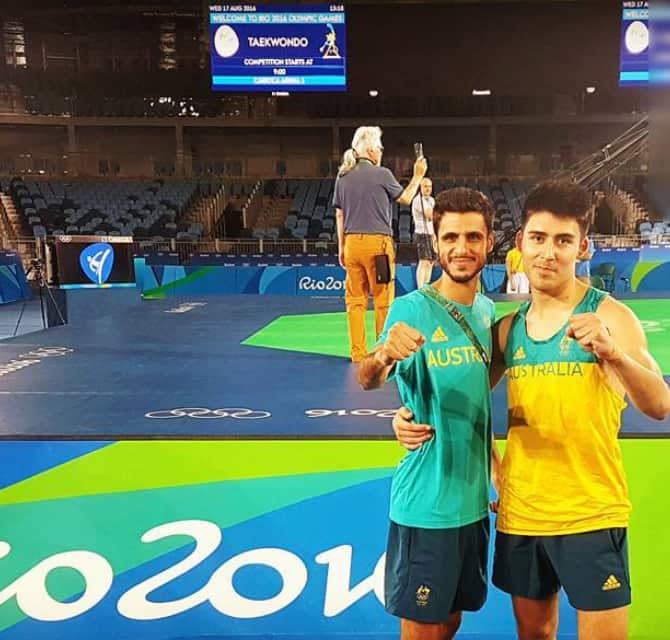 Hayder Shakara and Safwan Khalil at the Rio 2016 Olympics 