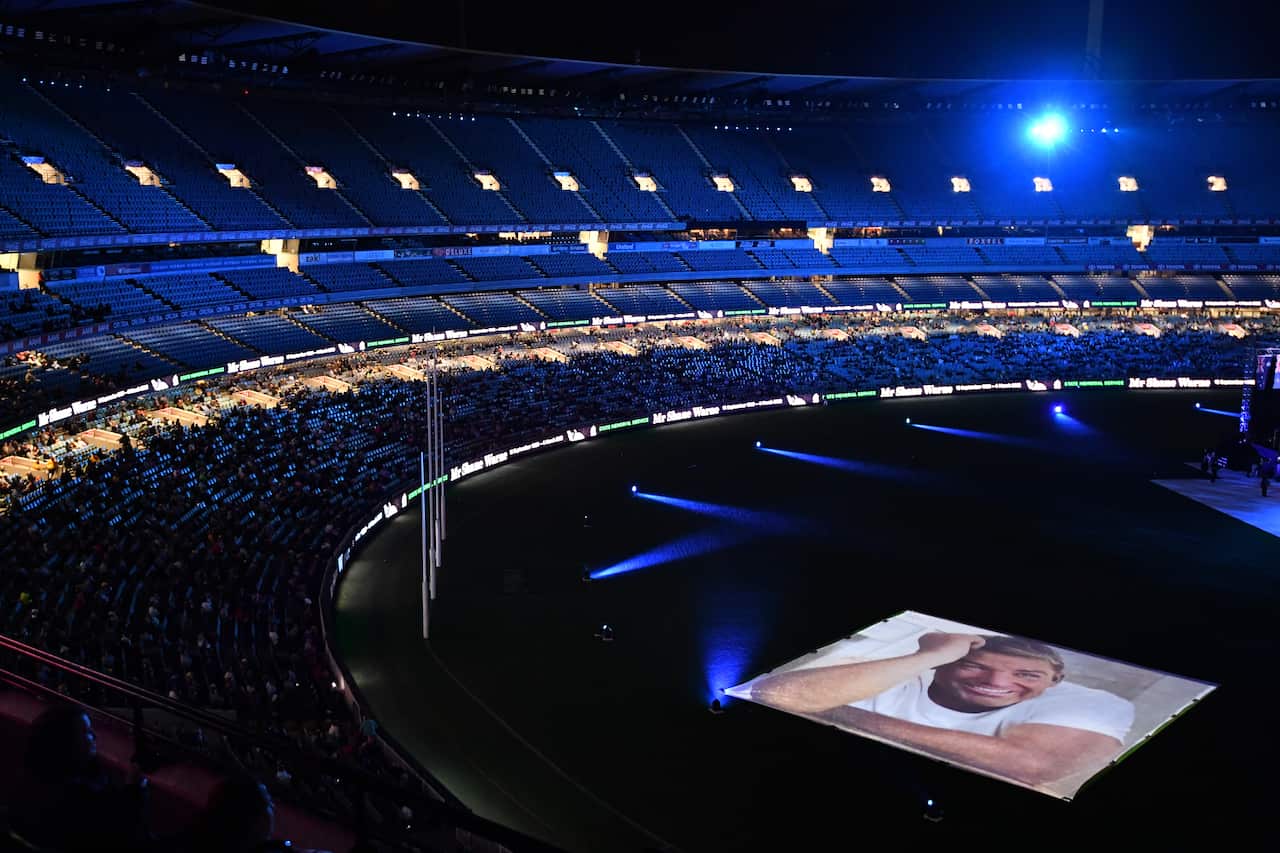 SHANE WARNE STATE MEMORIAL SERVICE