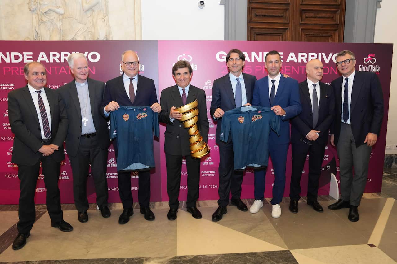 Ciclismo, presentazione del Grande Arrivo Giro d'Italia 108 a Roma