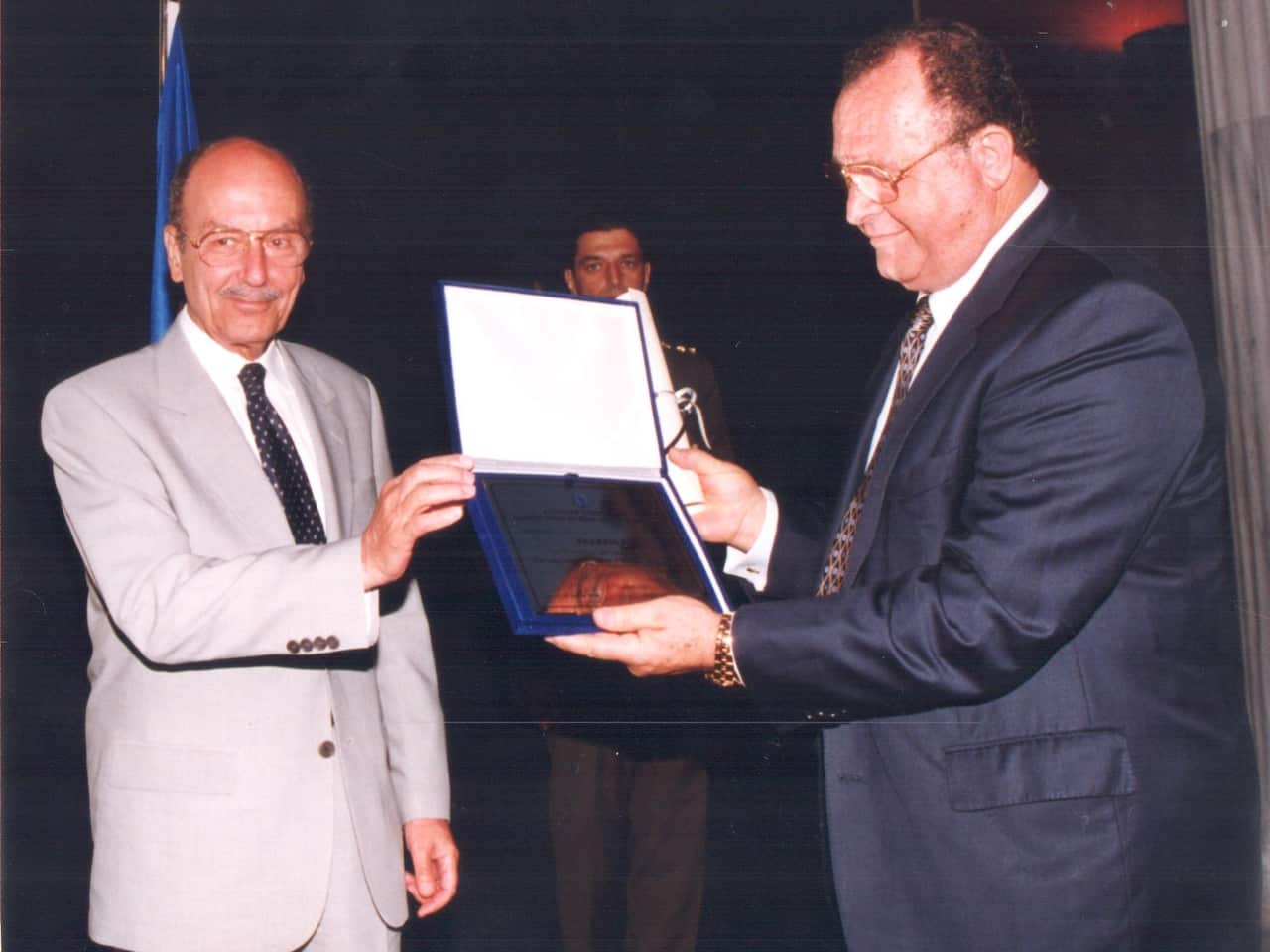 Greek Herald Awarded in 2000 by the President of the Hellenic republic Mr Kostis Stefanopoulos.jpg