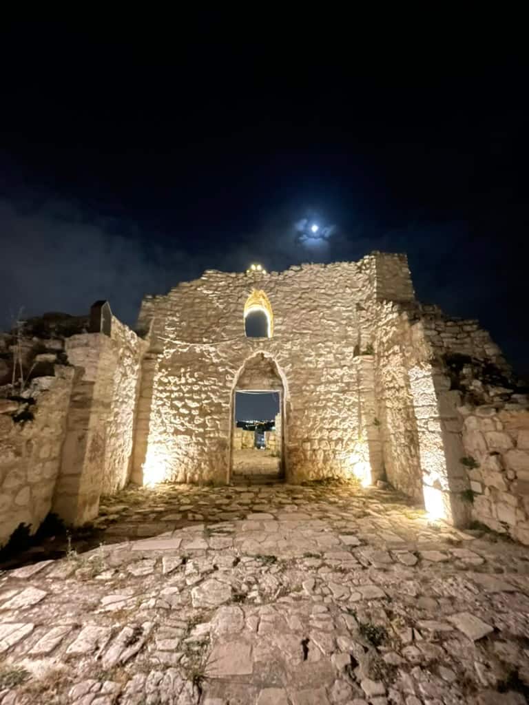 The ruins of an ancient church