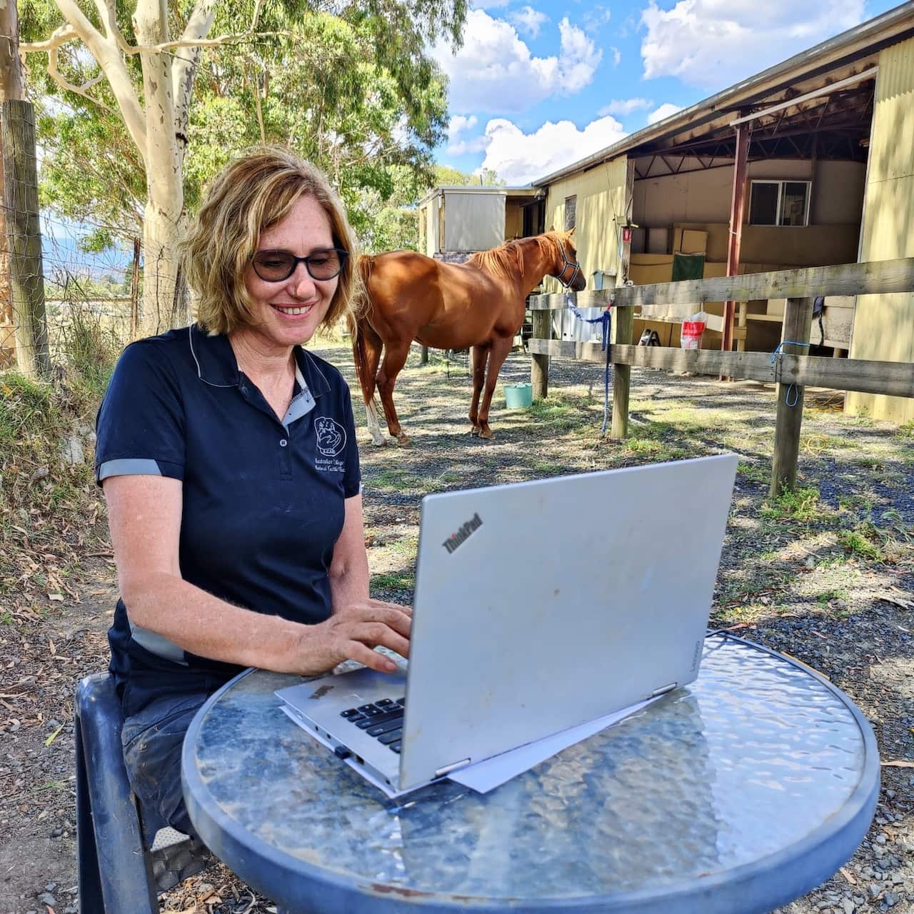 Christine Scully owns a small business that teaches horse massage and equine nutrition in Victoria's Dandenong Ranges.