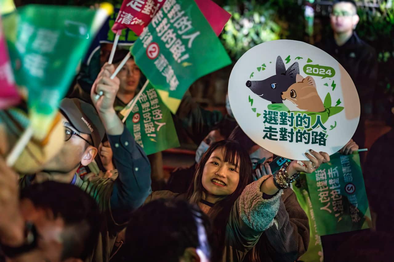 DPP Lai Ching-te elected as Taiwan 16th President in Taipei - 13 Jan 2024