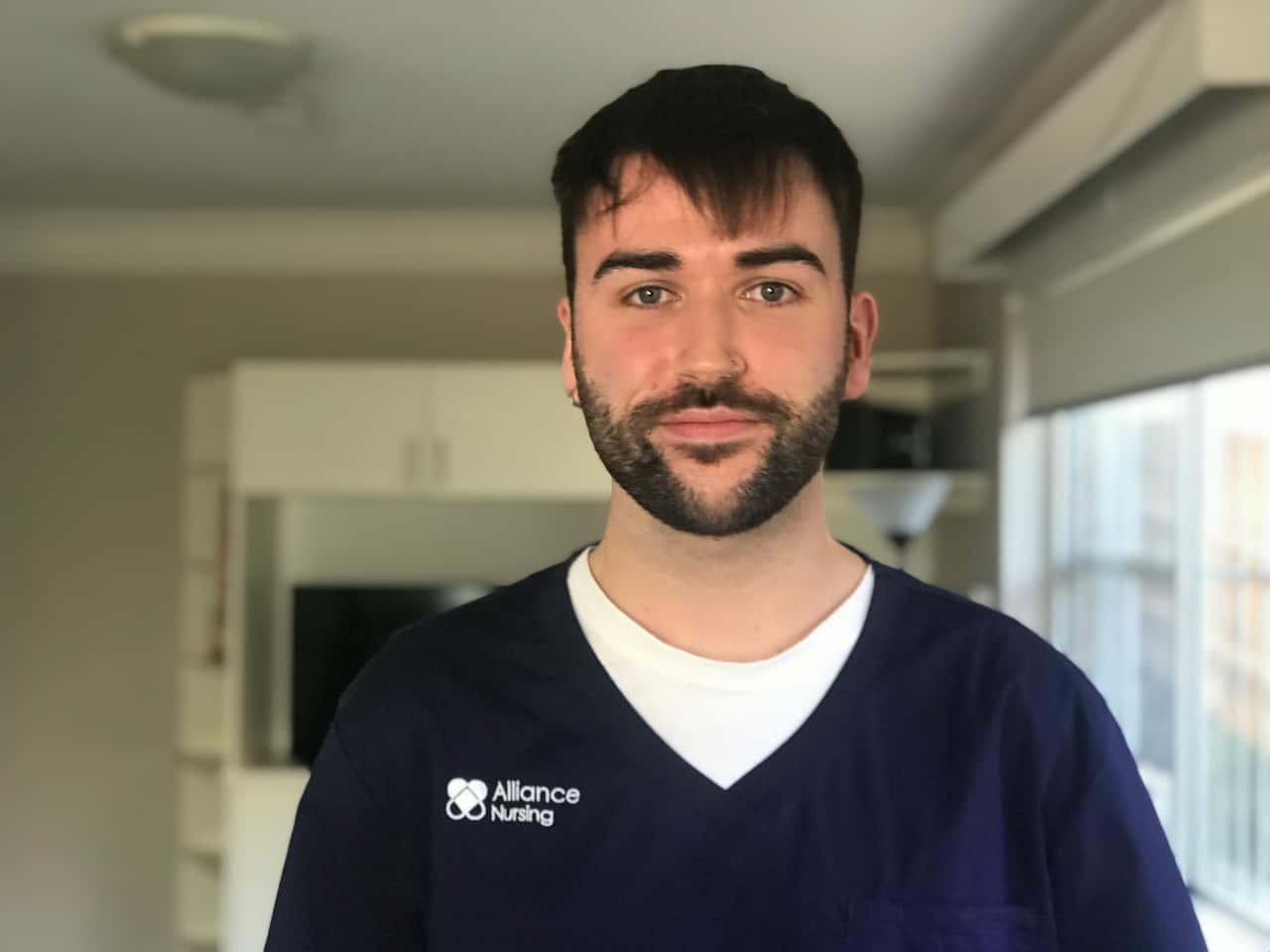 Mental health nurse Simon Nugent, from Ireland, is pictured. He moved to Sydney this year. 