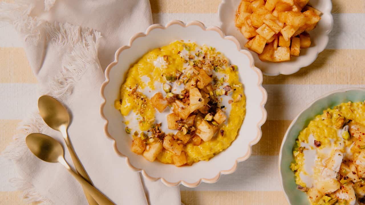 Durban kheer with chilli pineapple