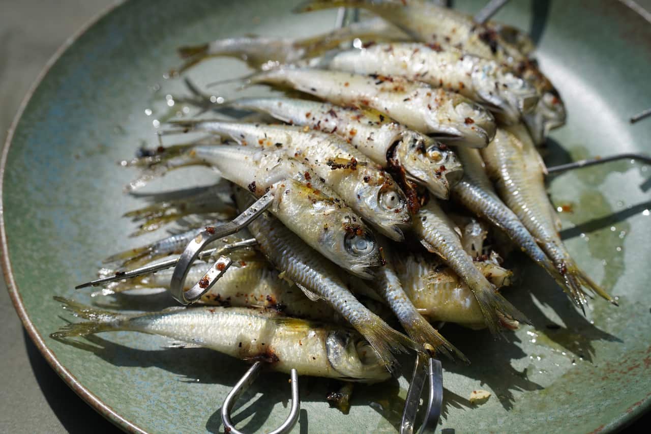 Mer island sardine with hibiscus spice