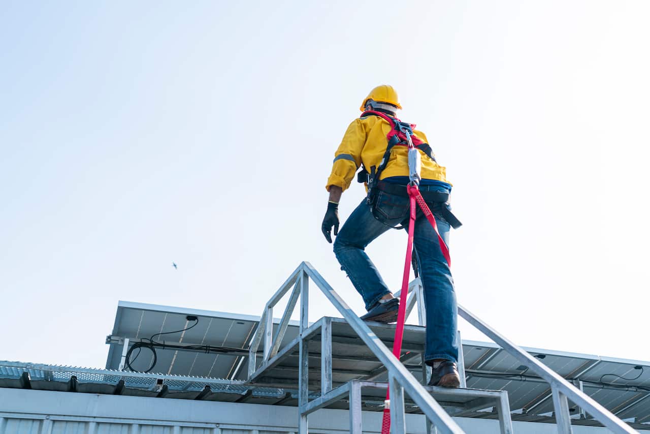 Engineer doing inspection in construction site