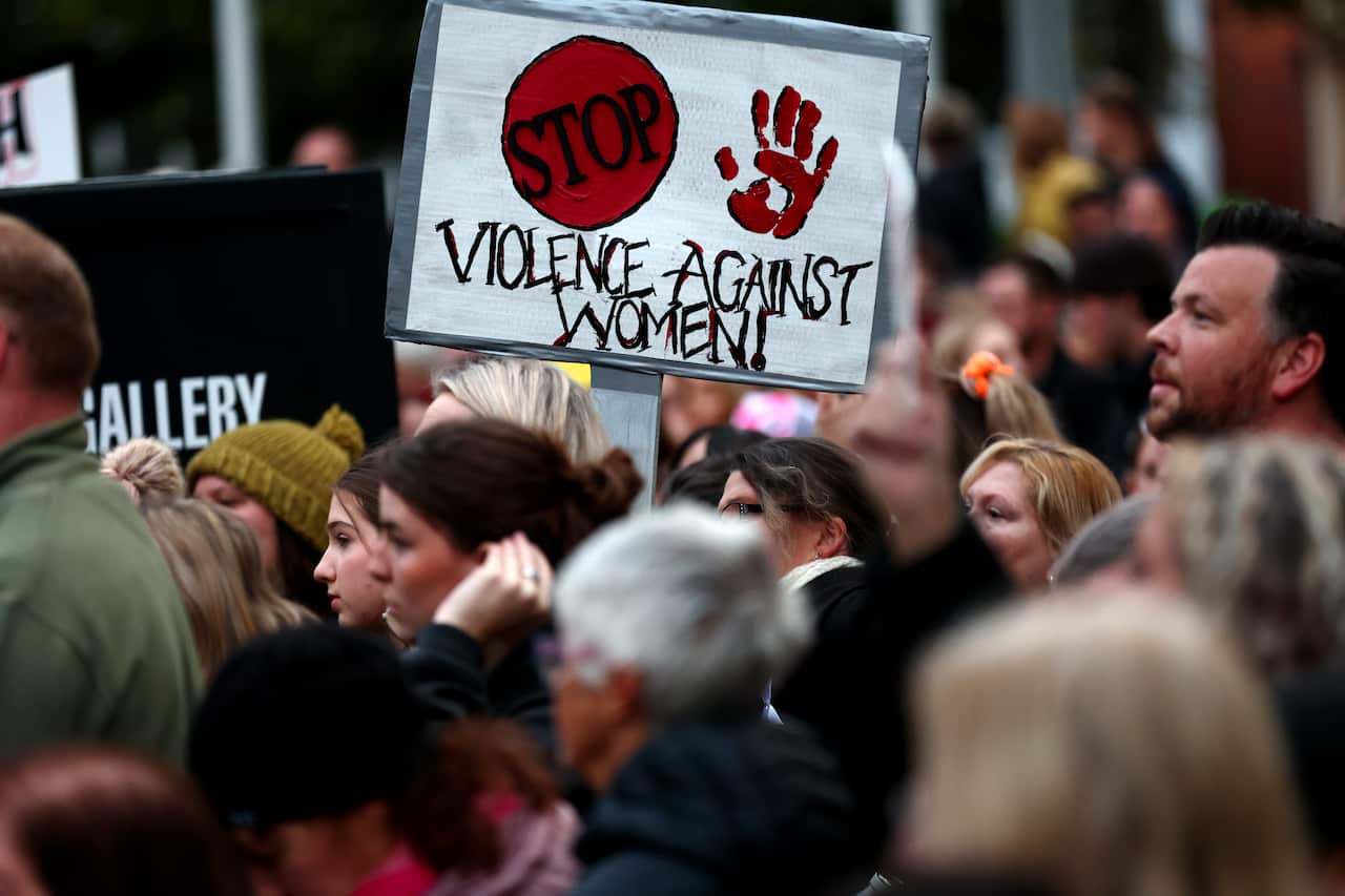 RALLY AGAINST MENS VIOLENCE