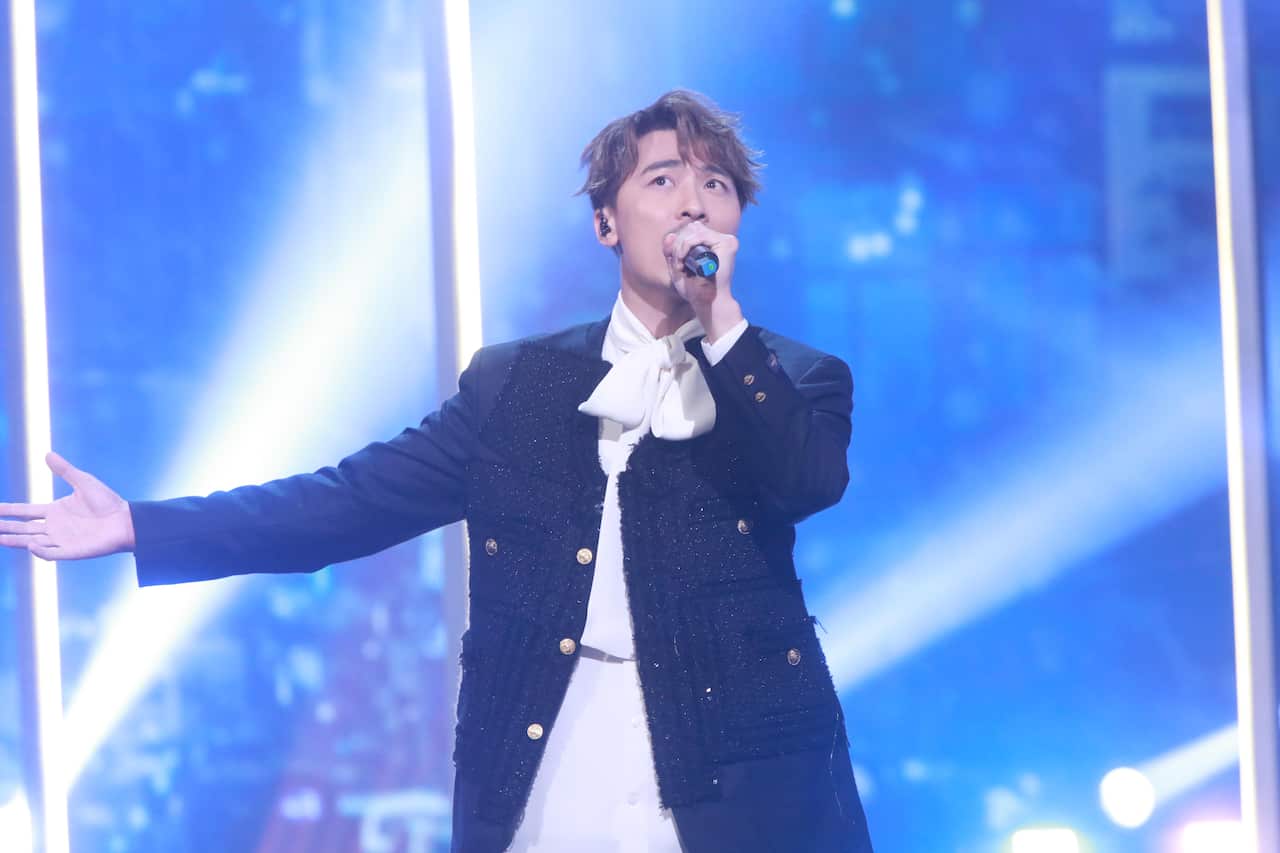 Kimman Wong on the stage