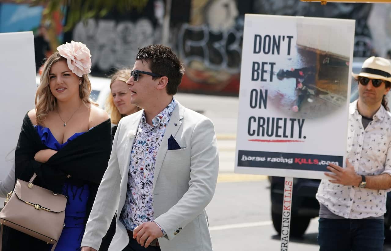 RACING MELBOURNE CUP PROTESTS