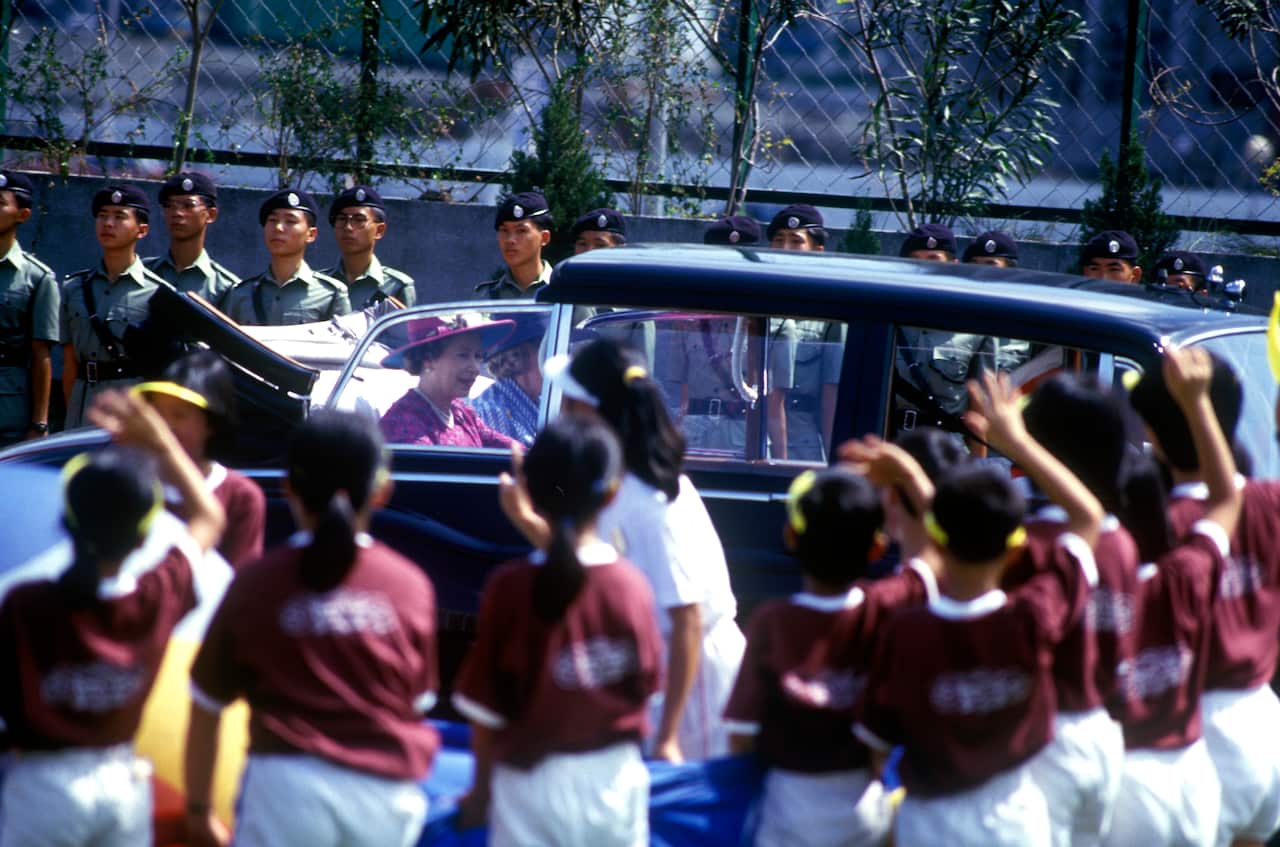 Queen Elizabeth II visits Hong Kong