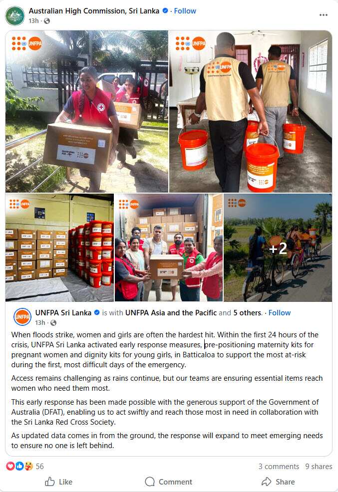 Australian High Commission on Sri Lanka floods.jpg