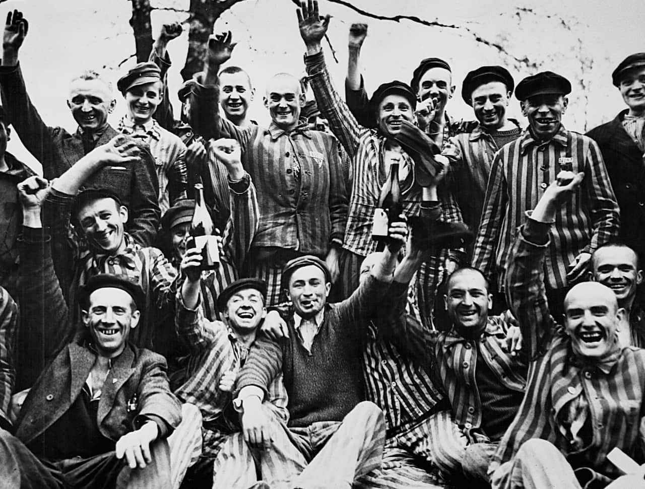 Holocaust - Liberated Dachau Inmates