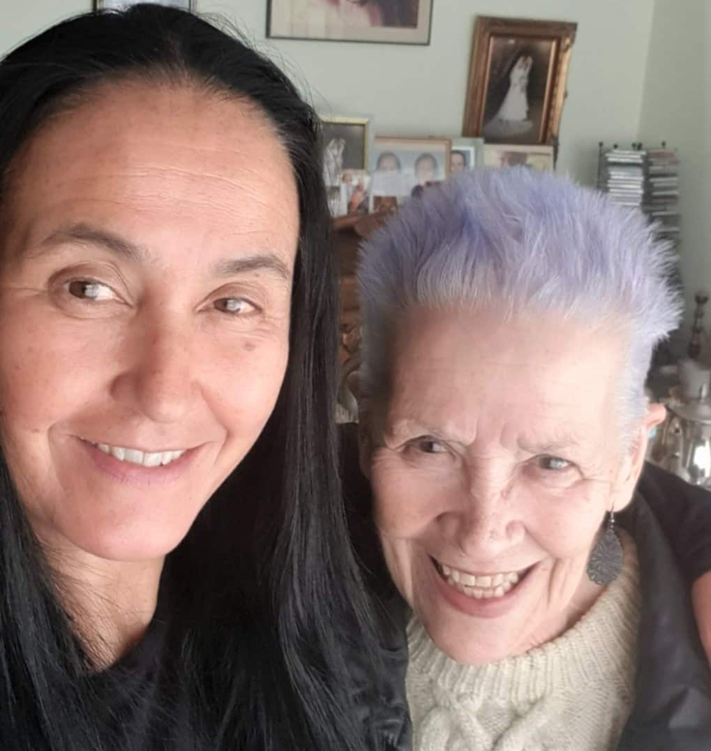 Two women smiling for a selfie