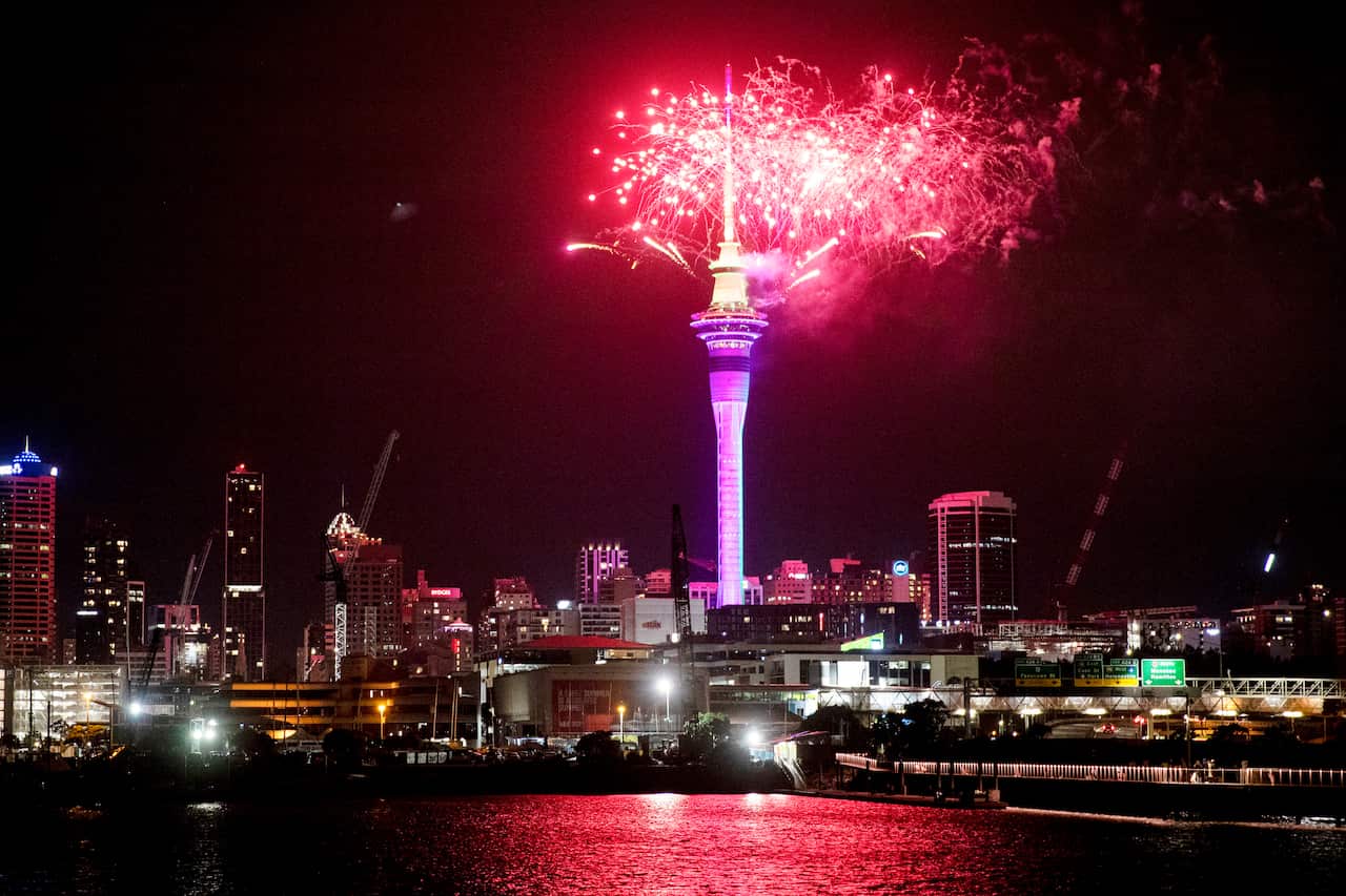 APTOPIX New Zealand New Year