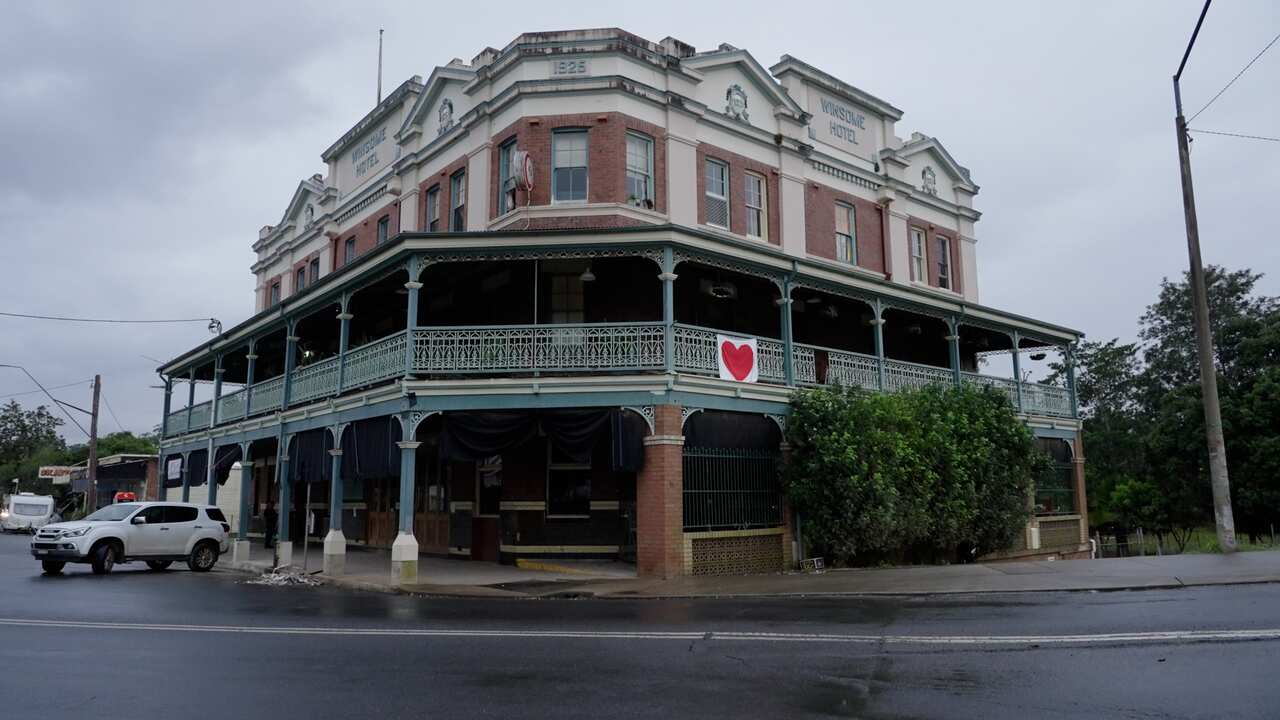 The Winsome and Lismore Soup Kitchen as seen from street level.