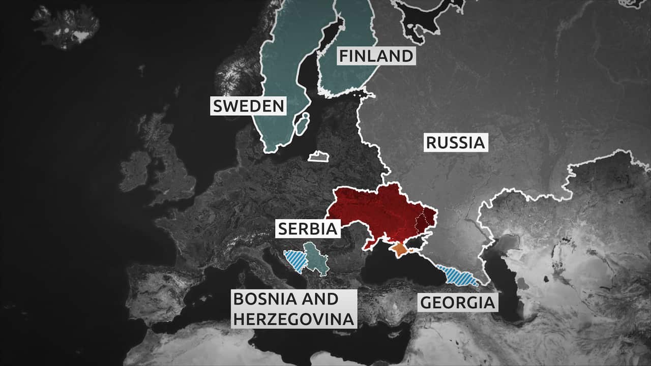 Georgia and Bosnia and Herzegovina have also formally requested membership. Sweden, Finland and Serbia are also considering joining the alliance.