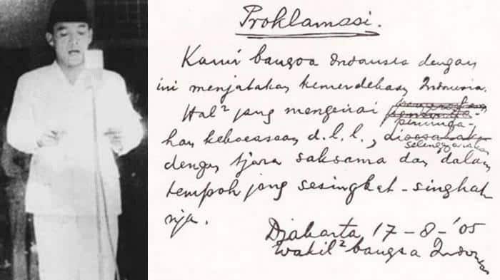 Teks Proklamasi - Department of Information Presidential Documents National Library Indonesia