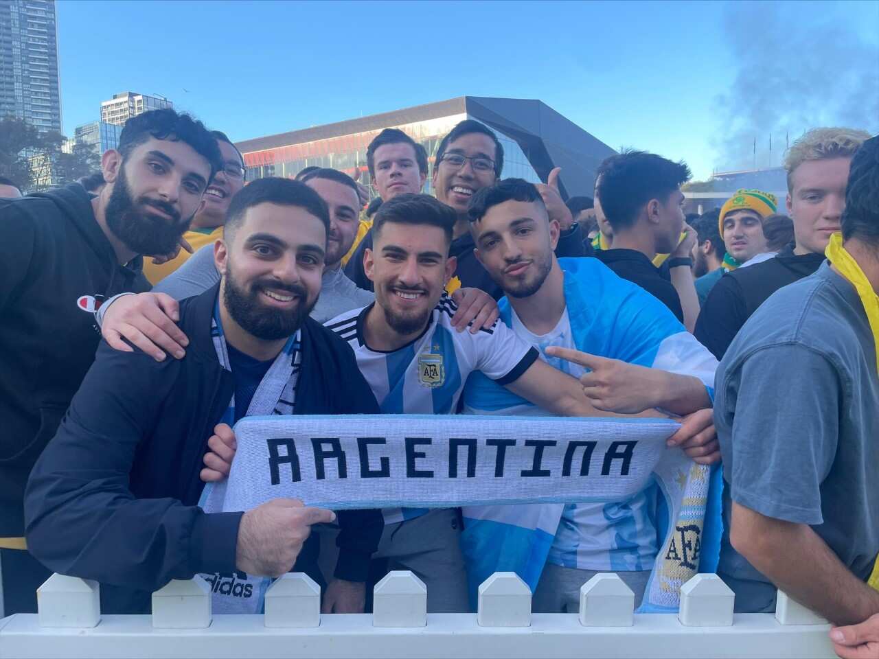 ARGENTINA FANS SOCCEROOS SYDNEY