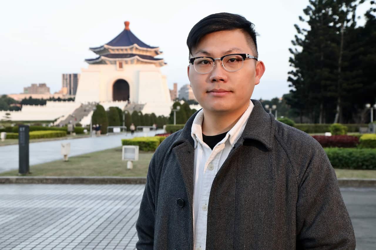 Harry Hsu outdoors in Taipei.