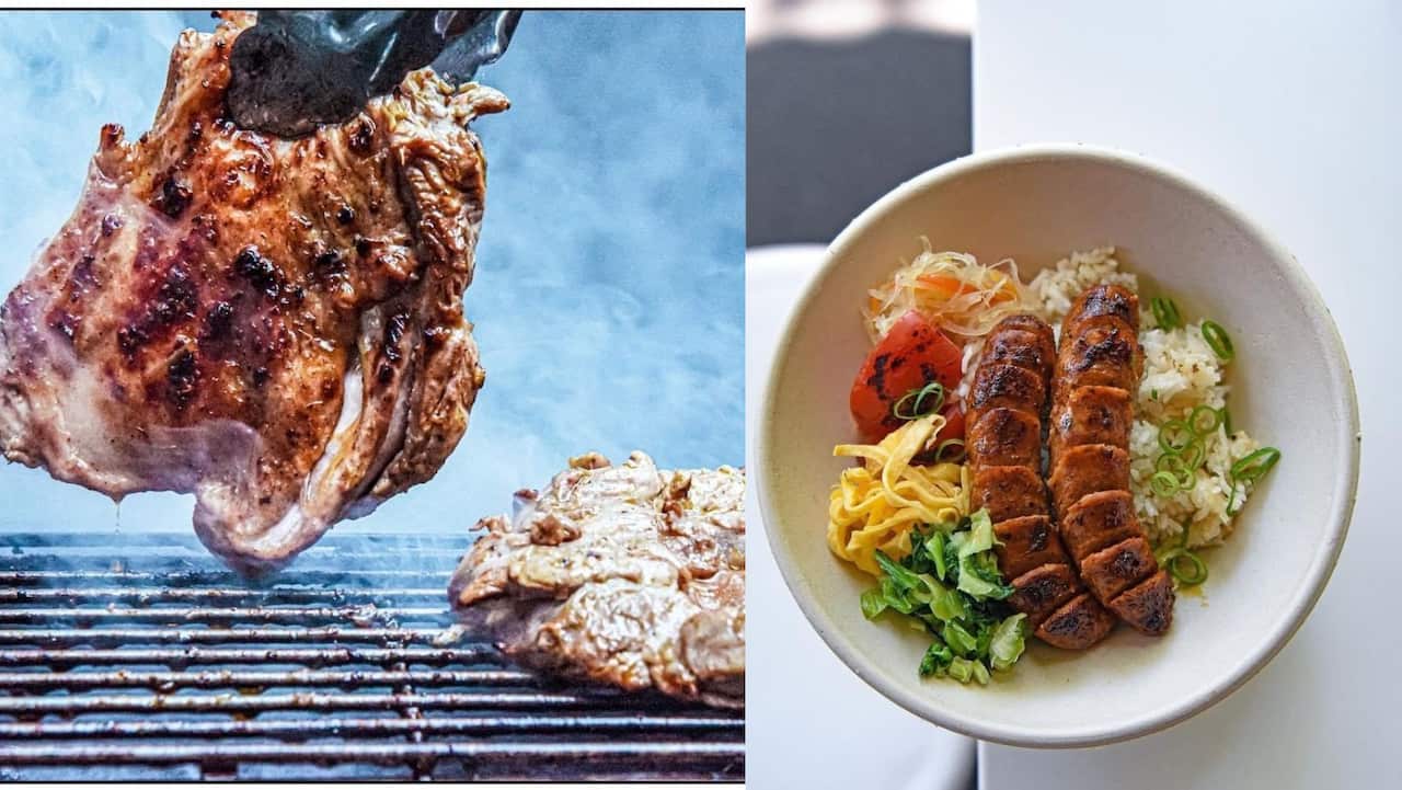 chicken inasal and longganisa