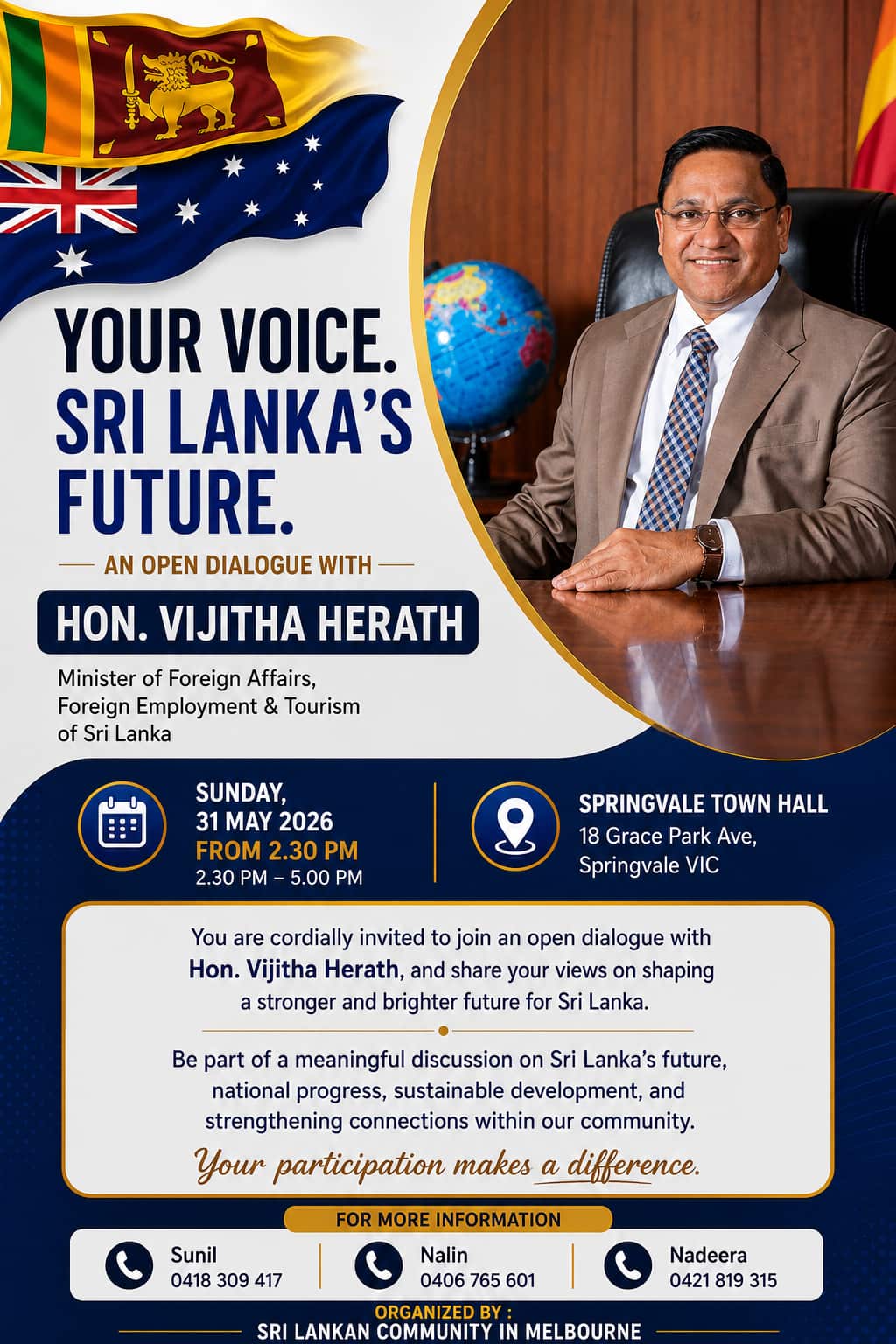 Vijith Herath visit to Australia - Melbourne Sri Lankans.PNG