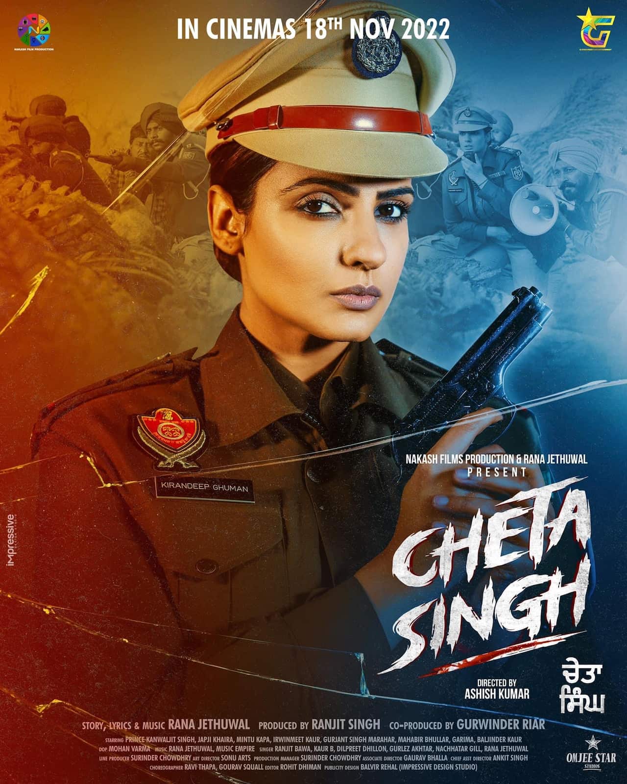 Japji Khaira on "Cheta's Singh" Release Poster 