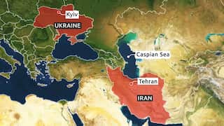 A map of the Caspian Sea