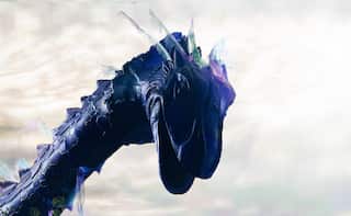 A loch ness monster character.