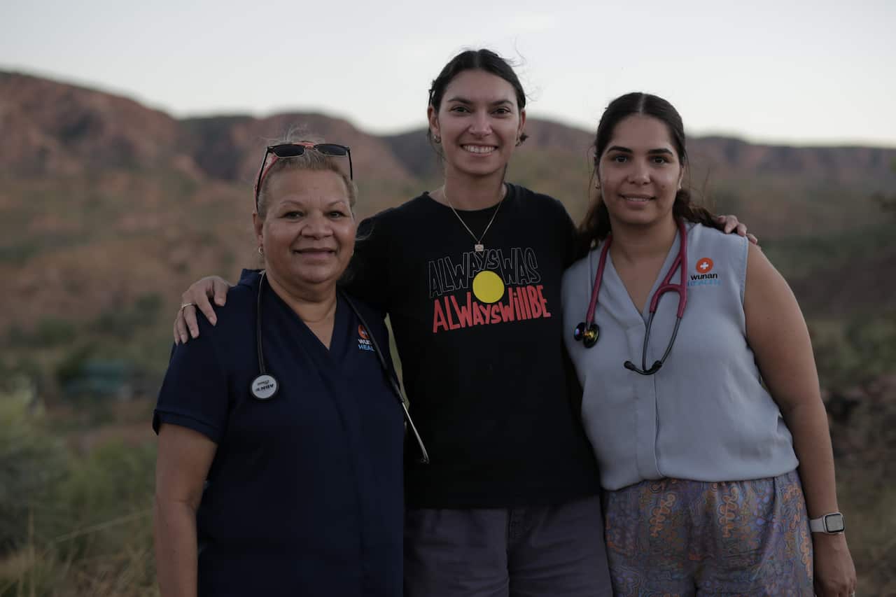 Our Medicine. Series Director Kimberley Benjamin and Wunan Health professionals.jpg