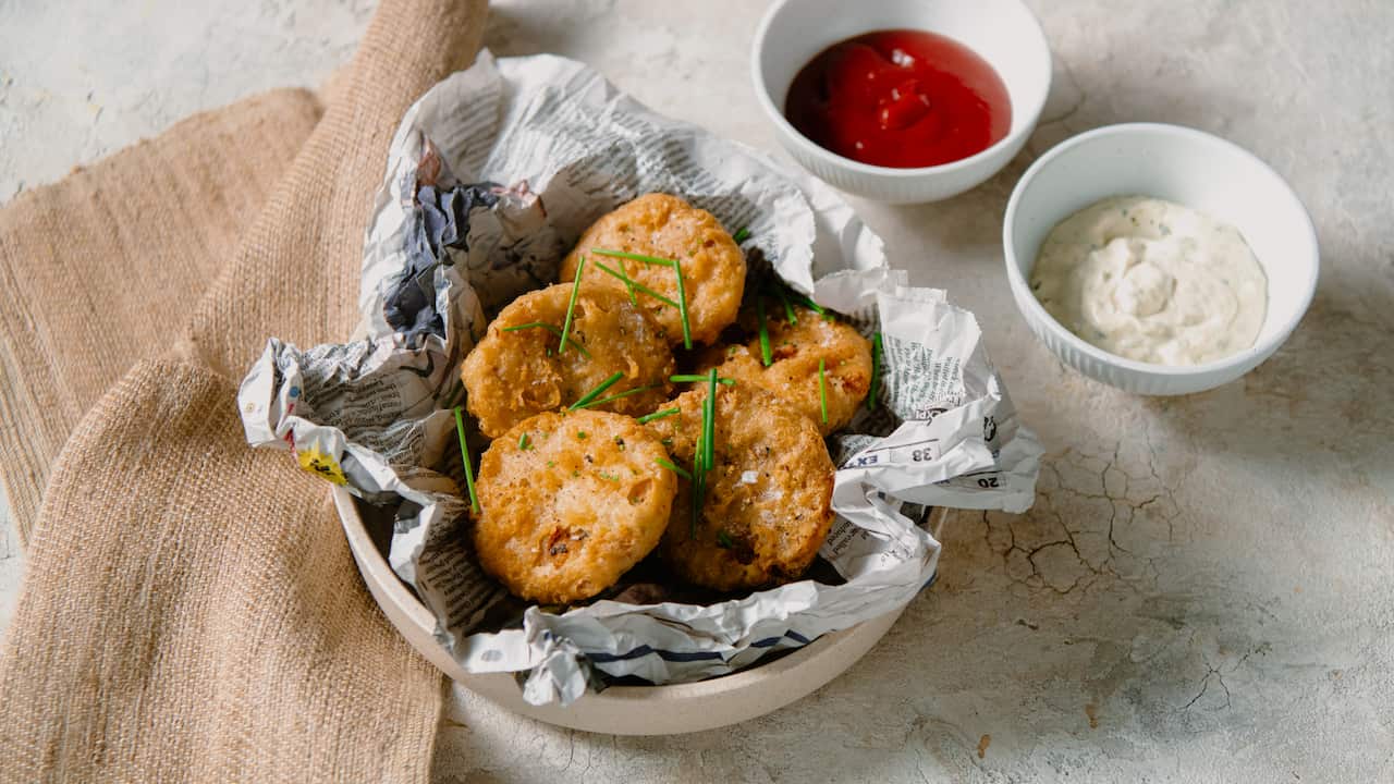 Salt and vinegar potato dabs