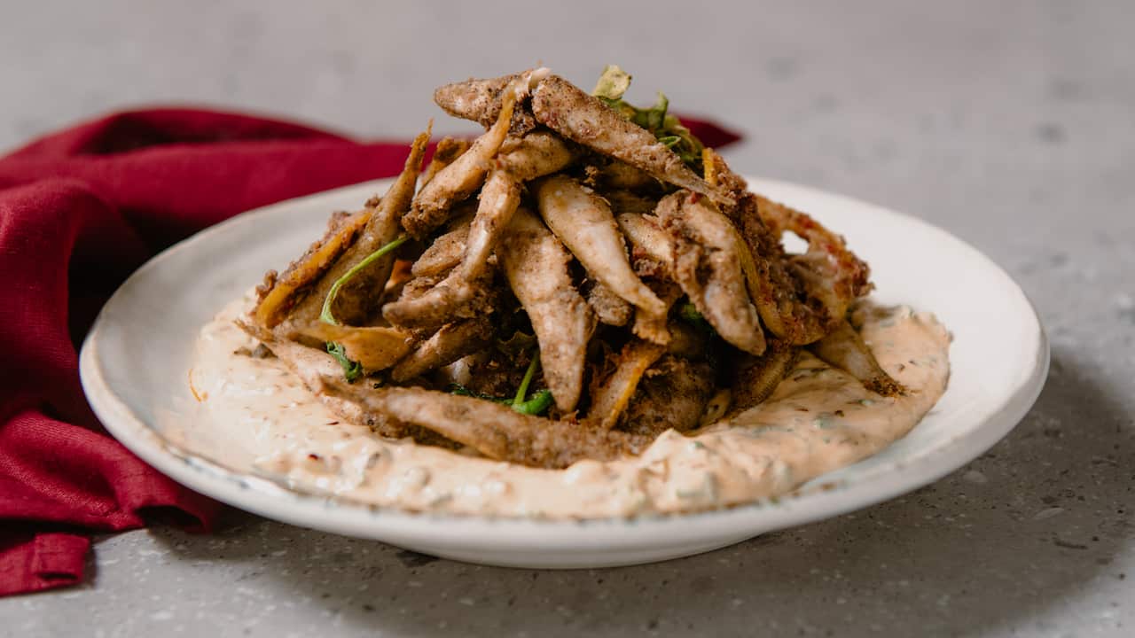 Fish with karkalla tartare