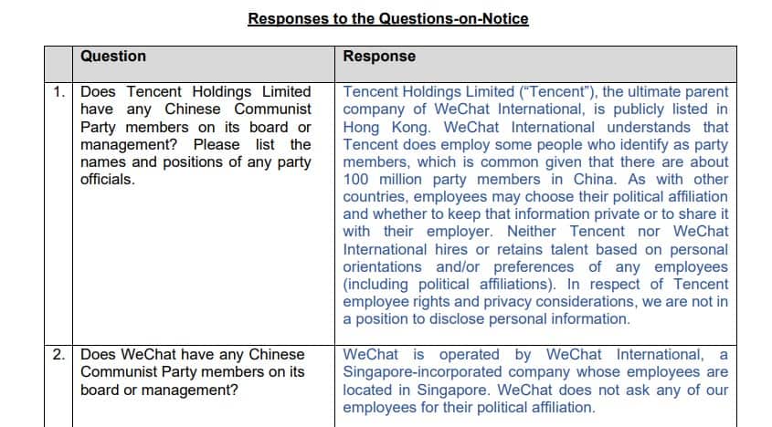 tencent parliament inquiry