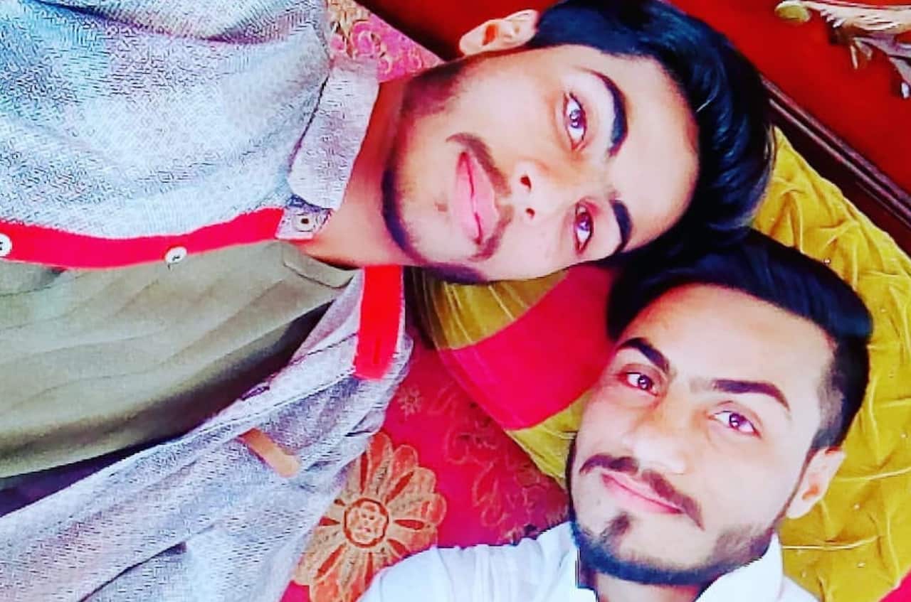 Faraz Tahir (R) photographed with his younger brother Shiraz Tahir in Pakistan in 2019..jpeg