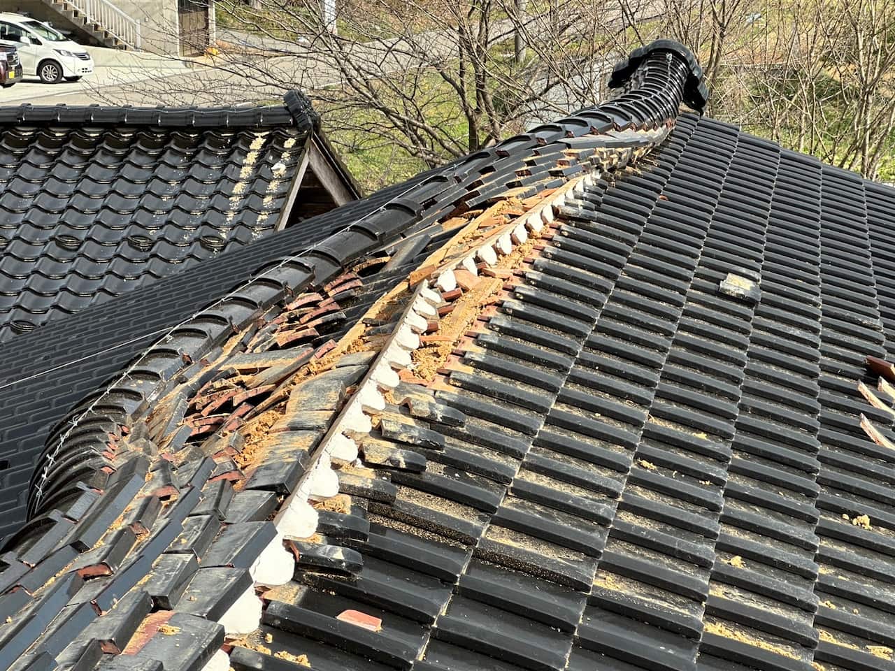 Noto Flatts got damage by Earthquake