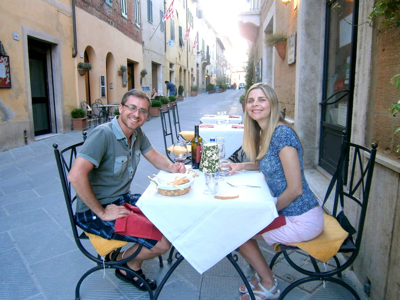 Dinner in San Quirico.JPG