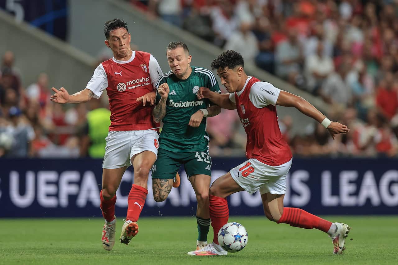 Champions League: SC Braga vs Panathinaikos FC
