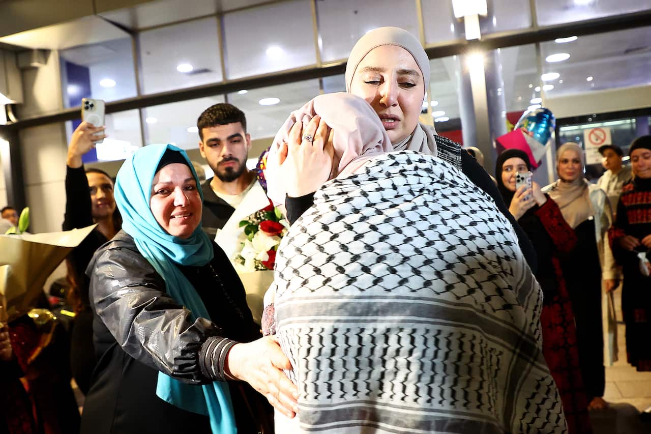 AUSTRALIANS GAZA ARRIVALS