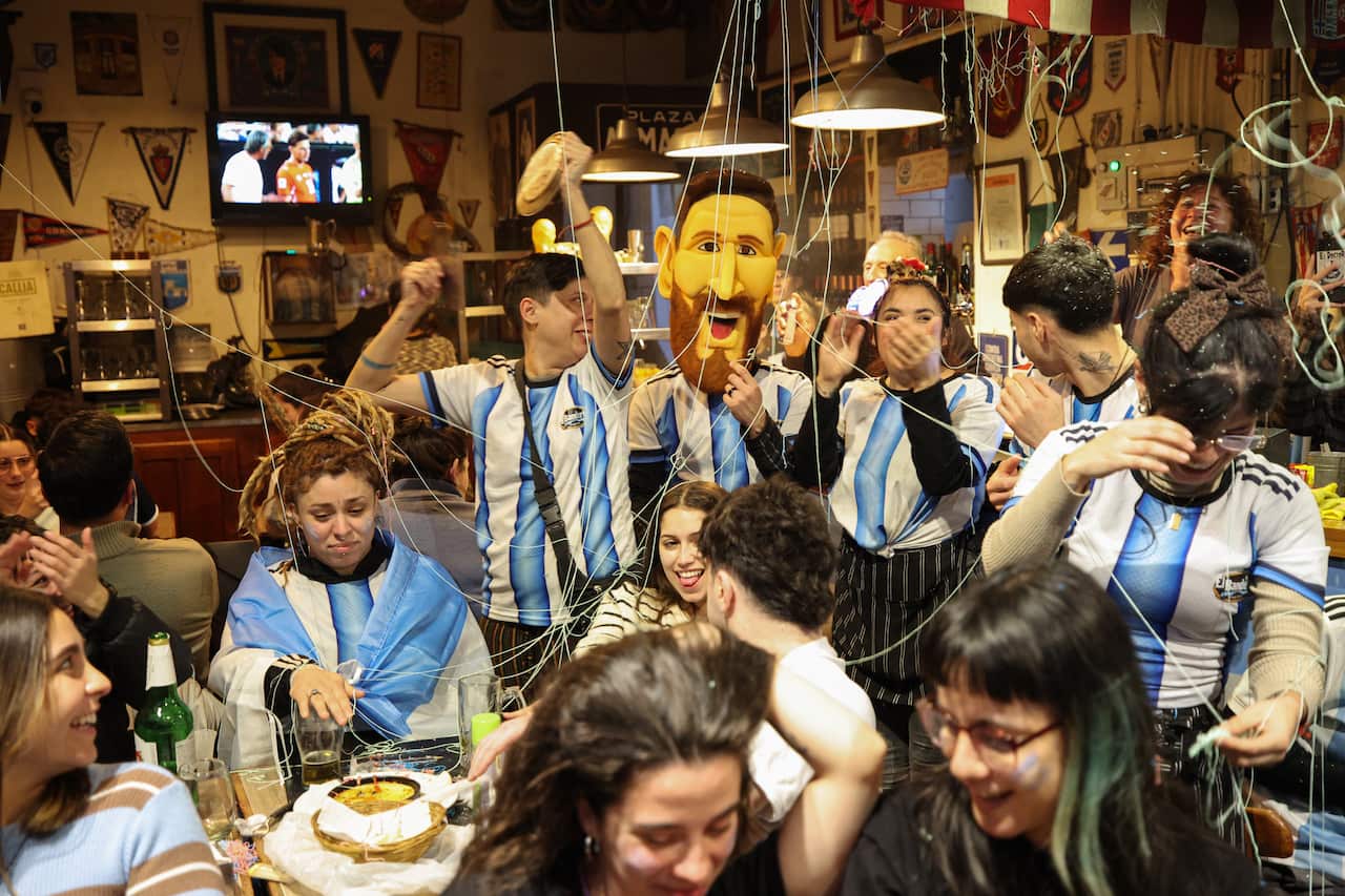 Football Fans Watch Argentina v Switzerland FIFA World Cup 2026
