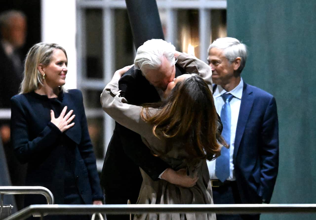 Julian Assange arrives in Australia as a free man