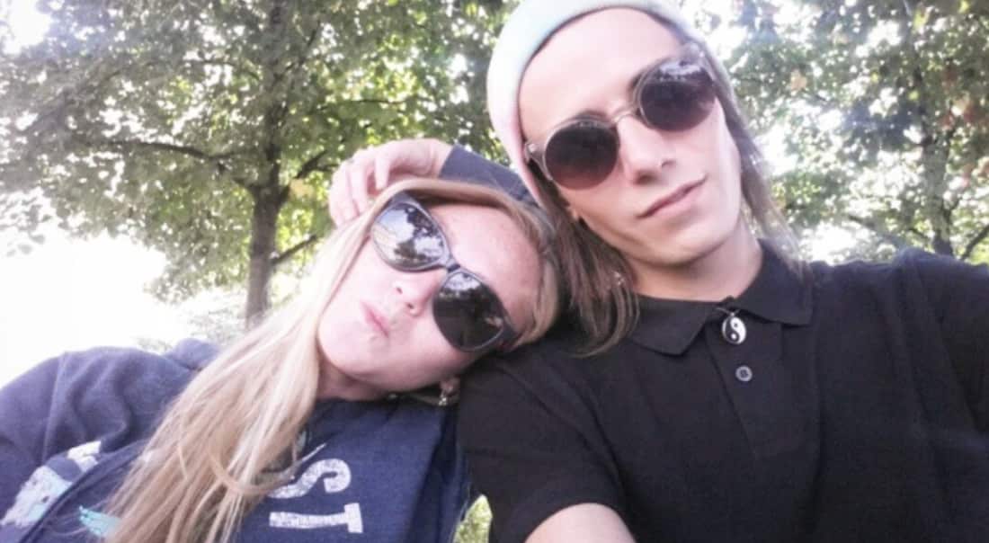 A selfie of Jordan and his friend Sam in Prague 