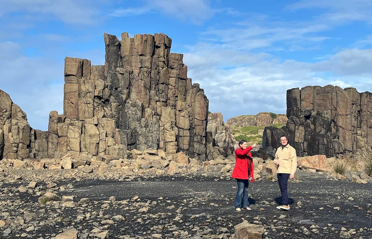 Gina Chick with Tony Gilmour at Bombo Quarry Headland, NSW .jpeg